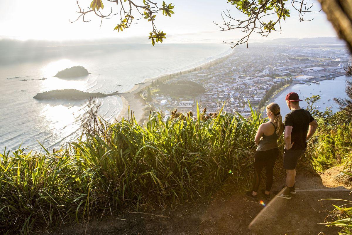Mount Maunganui and the beach at Tauranga, Bay of Plenty